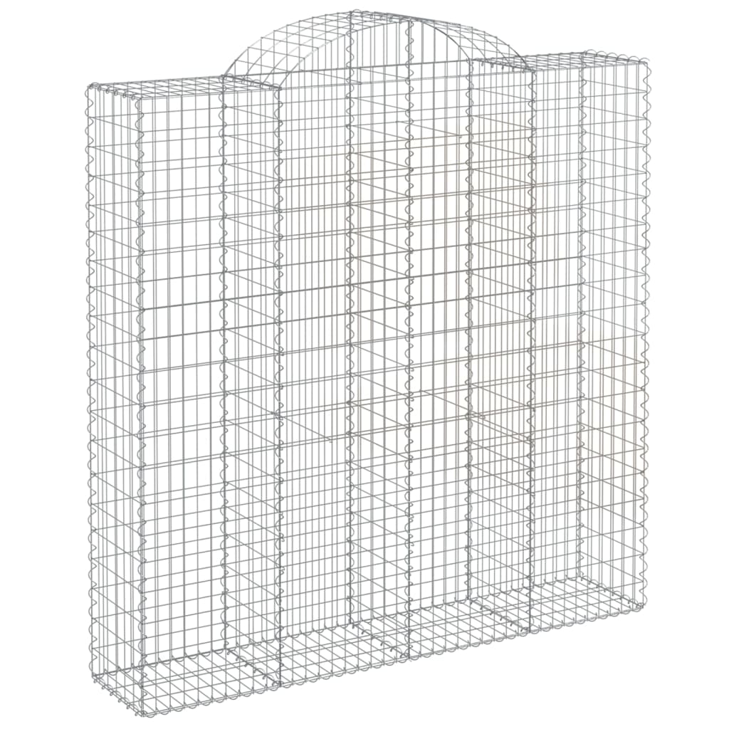 Coșuri gabion arcuite, 9 buc 200x50x200/220 cm, fier galvanizat