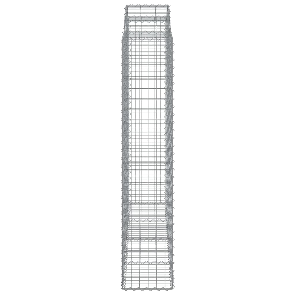 Coșuri gabion arcuite, 9 buc 200x50x200/220 cm, fier galvanizat