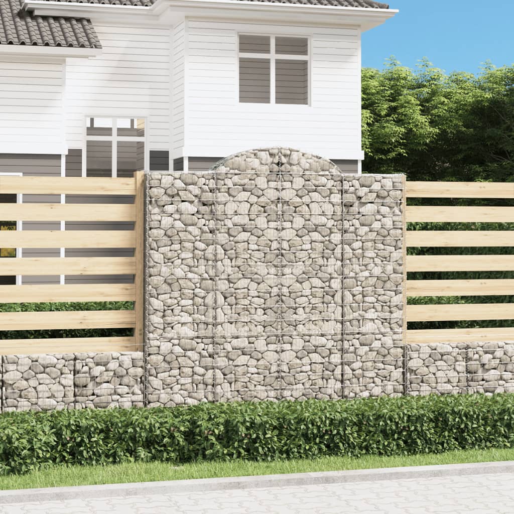 Coșuri gabion arcuite, 10 buc 200x50x200/220cm, fier galvanizat