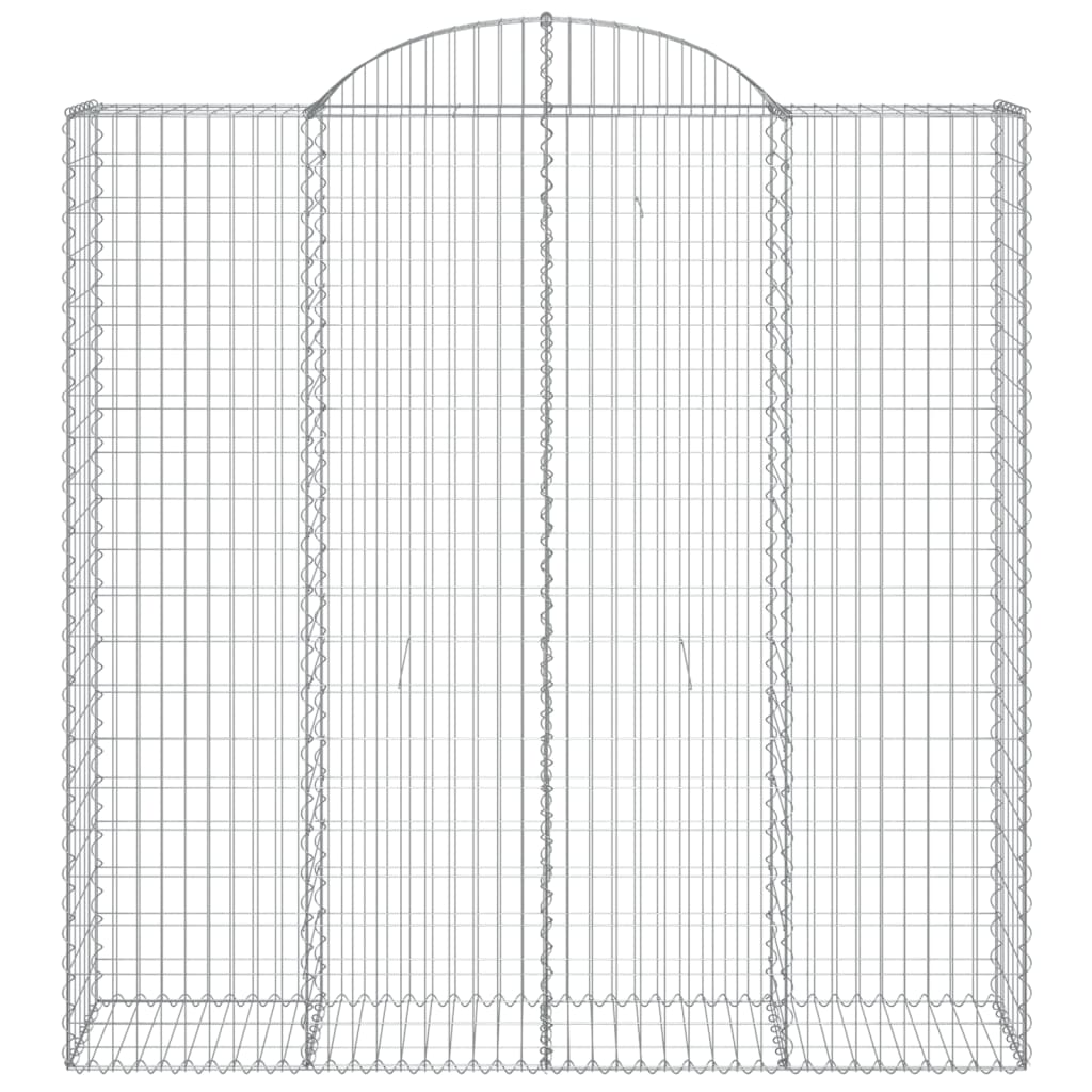 Coșuri gabion arcuite, 11 buc 200x50x200/220cm, fier galvanizat