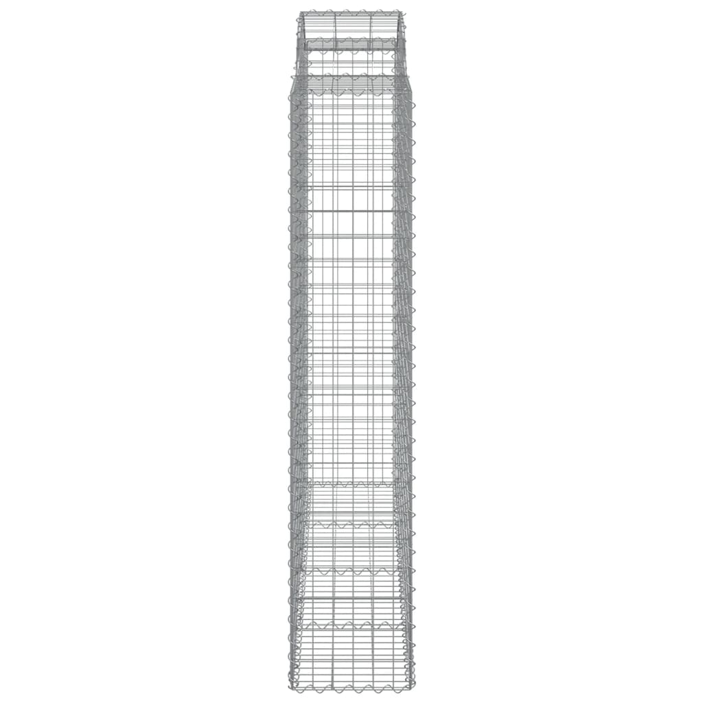 Coșuri gabion arcuite, 11 buc 200x50x200/220cm, fier galvanizat