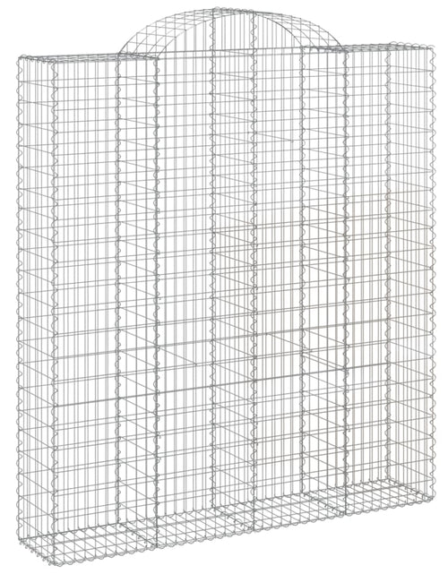 Загрузите изображение в средство просмотра галереи, Coșuri gabion arcuite, 7 buc, 200x50x220/240cm, fier galvanizat
