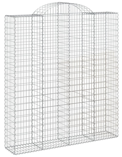 Încărcați imaginea în vizualizatorul Galerie, Coșuri gabion arcuite, 9 buc, 200x50x220/240cm, fier galvanizat
