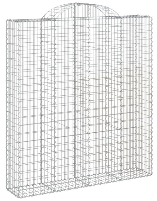 Încărcați imaginea în vizualizatorul Galerie, Coșuri gabion arcuite, 12 buc 200x50x220/240cm, fier galvanizat
