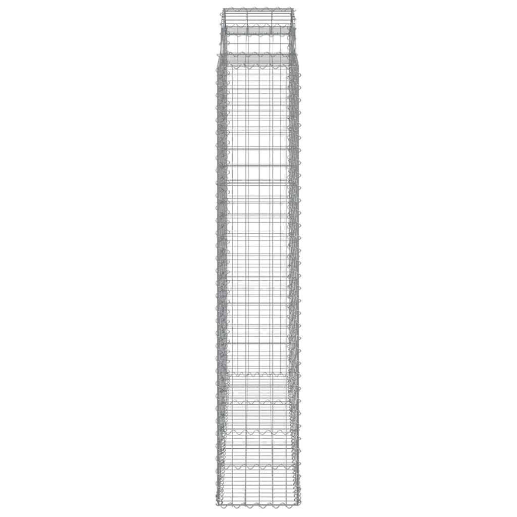 Coșuri gabion arcuite, 13 buc 200x50x220/240cm, fier galvanizat