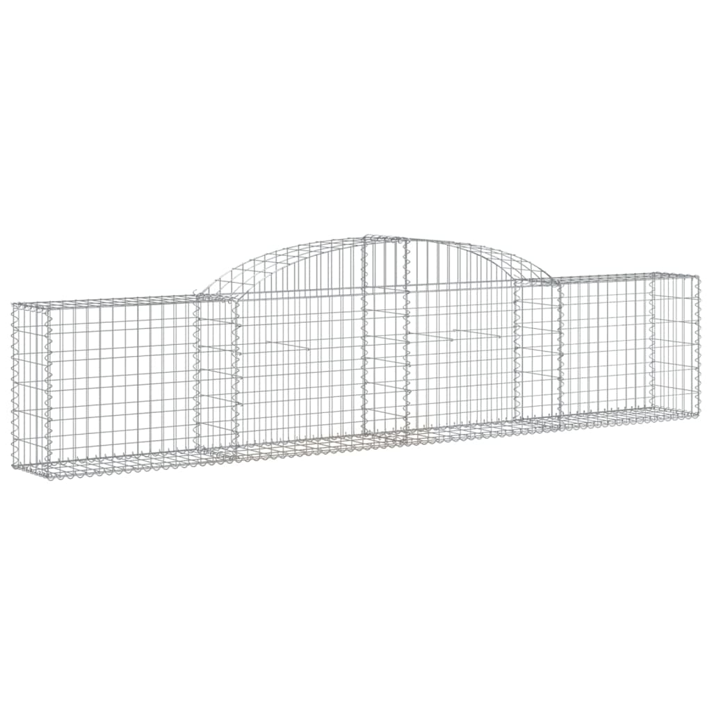 Coșuri gabion arcuite, 25 buc., 300x30x60/80cm, fier galvanizat