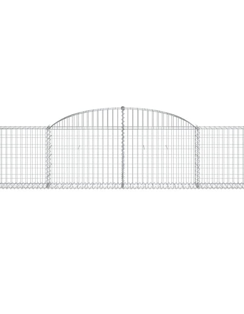 Загрузите изображение в средство просмотра галереи, Coșuri gabion arcuite, 30 buc., 300x30x60/80cm, fier galvanizat
