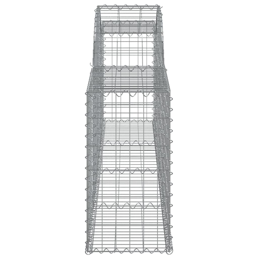 Coșuri gabion arcuite, 30 buc., 300x30x60/80cm, fier galvanizat