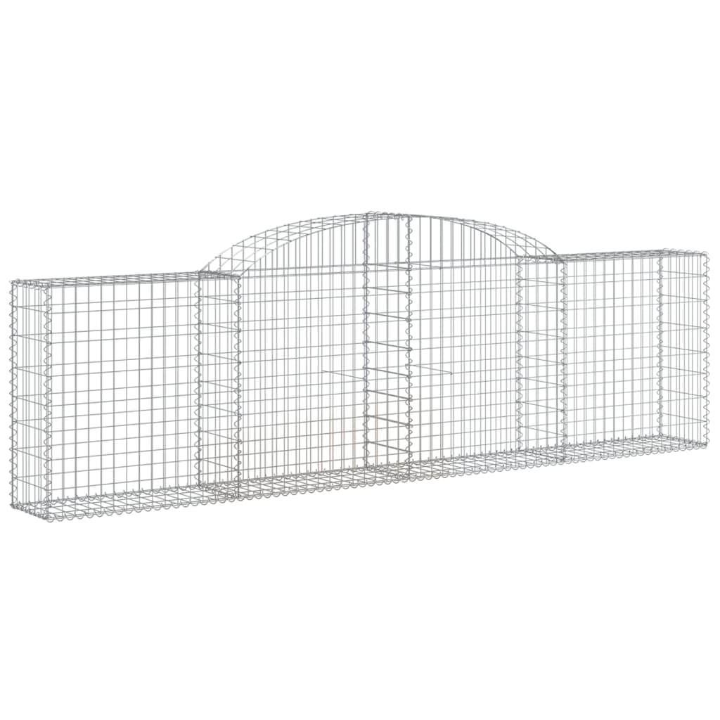 Coșuri gabion arcuite 25 buc, 300x30x80/100 cm, fier galvanizat