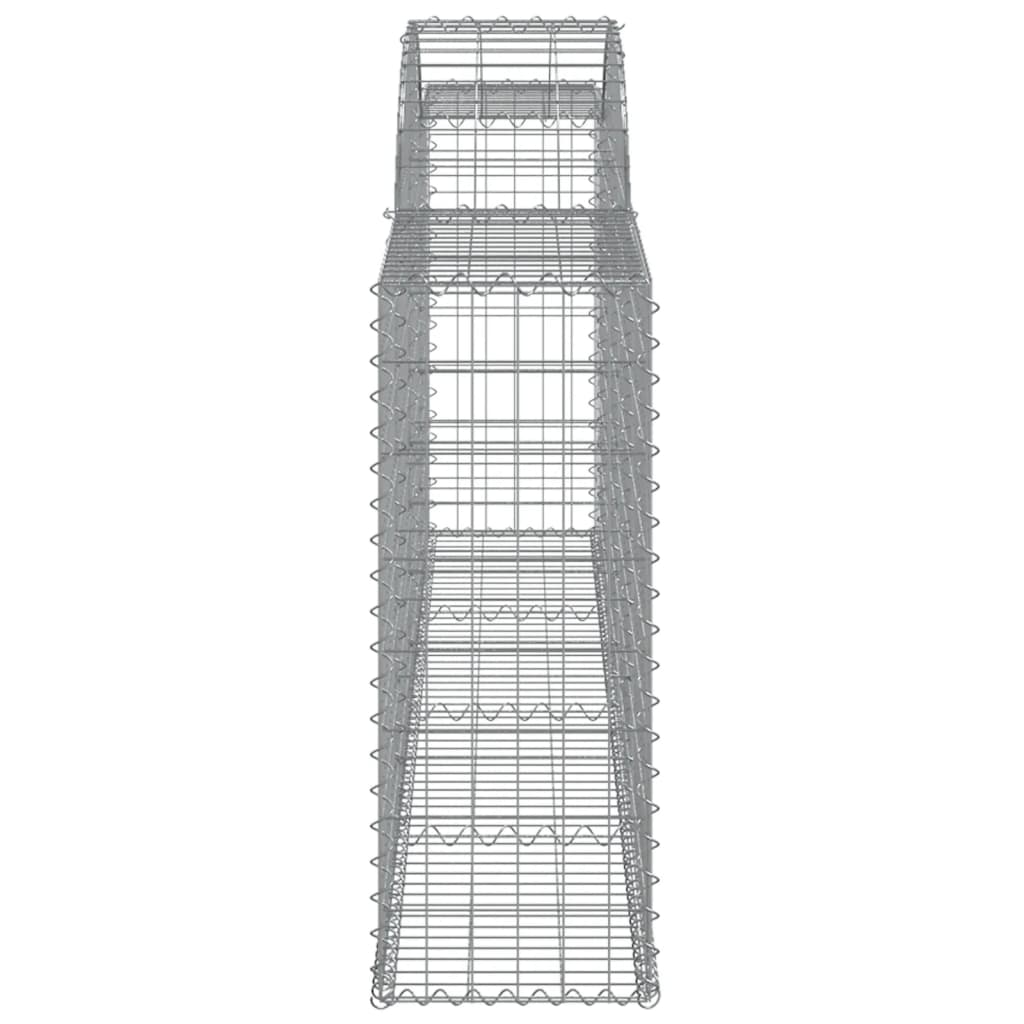 Coșuri gabion arcuite 30 buc, 300x30x80/100 cm, fier galvanizat