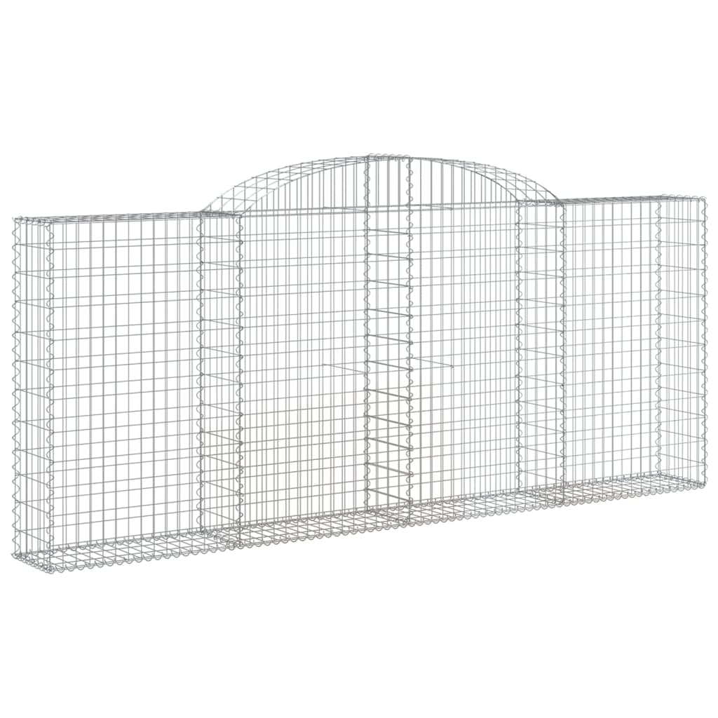 Coșuri gabion arcuite 25 buc, 300x30x120/140 cm fier galvanizat