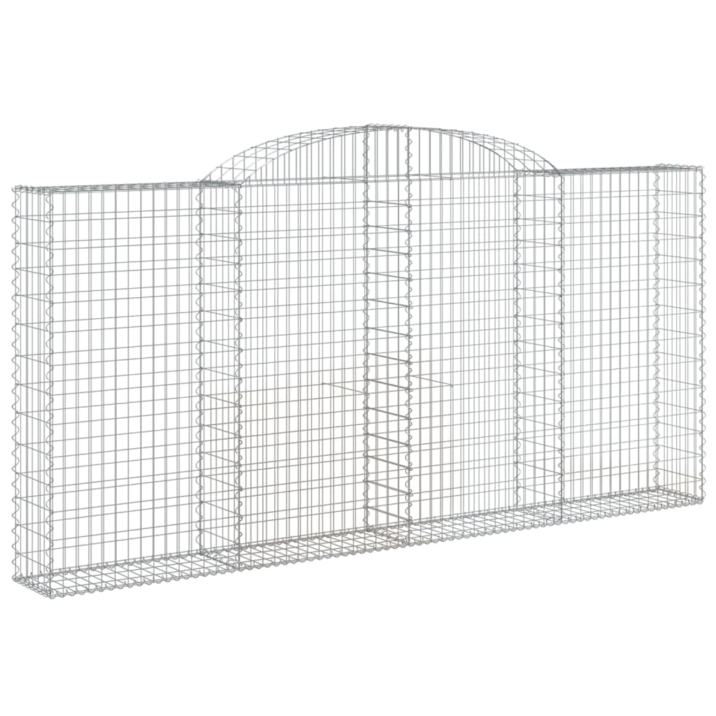 Coșuri gabion arcuite 17 buc. 300x30x140/160cm, fier galvanizat