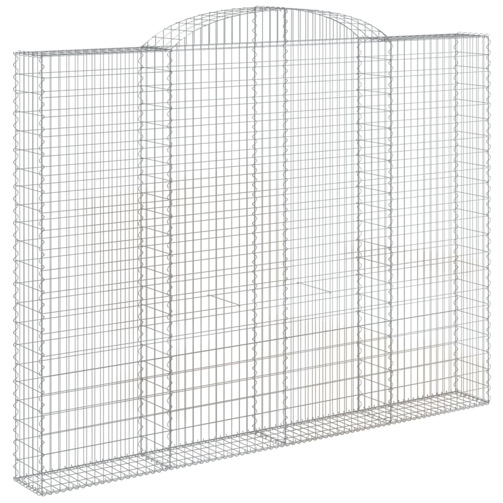 Coșuri gabion arcuite 2 buc. 300x30x220/240 cm fier galvanizat