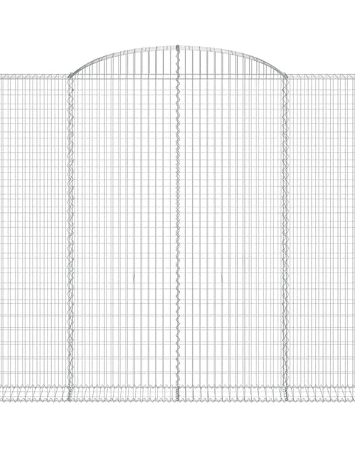 Загрузите изображение в средство просмотра галереи, Coșuri gabion arcuite 3 buc. 300x30x220/240 cm fier galvanizat
