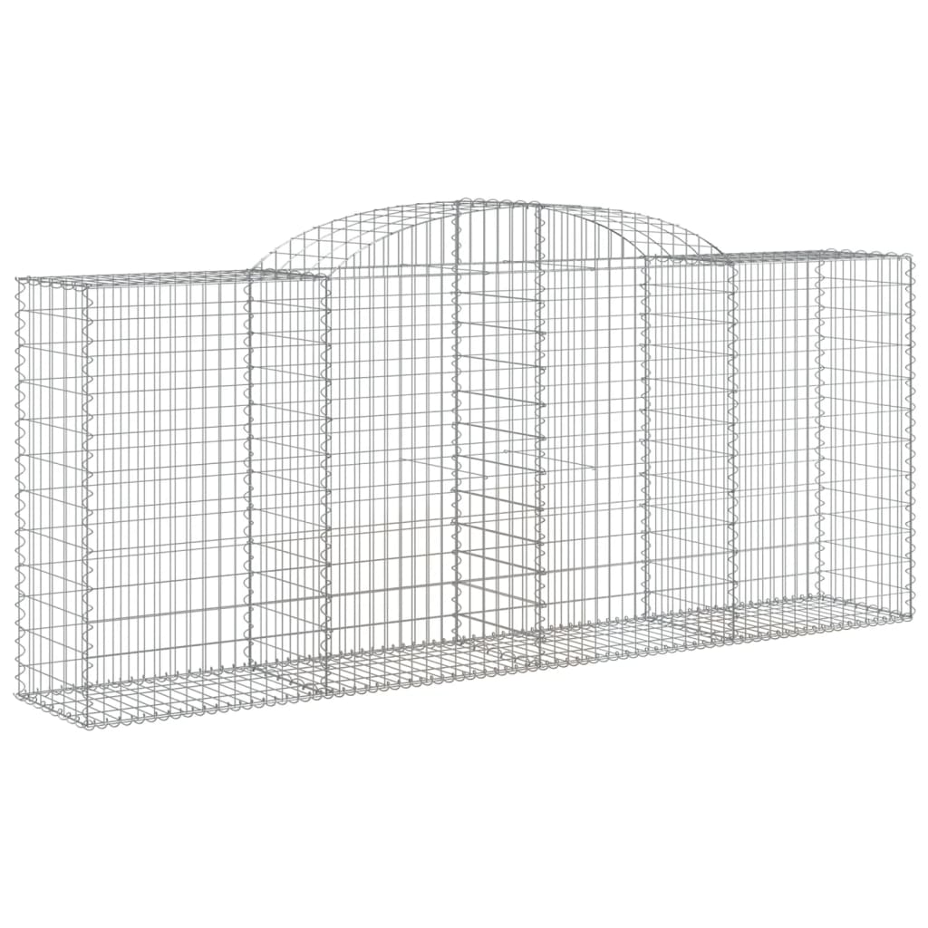 Coșuri gabion arcuite 7 buc. 300x50x120/140 cm, fier galvanizat