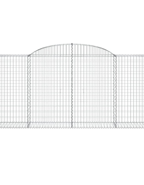 Загрузите изображение в средство просмотра галереи, Coșuri gabion arcuite 7 buc. 300x50x120/140 cm, fier galvanizat
