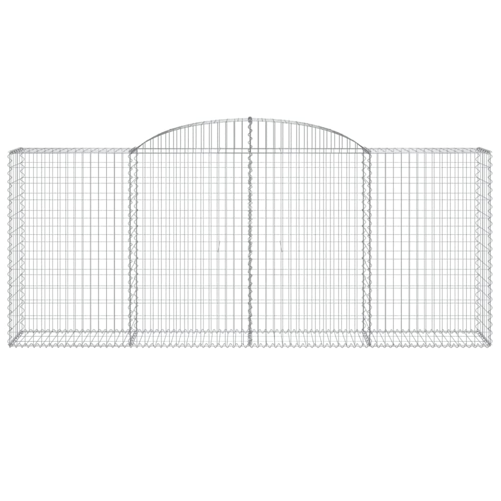 Coșuri gabion arcuite 7 buc. 300x50x120/140 cm, fier galvanizat