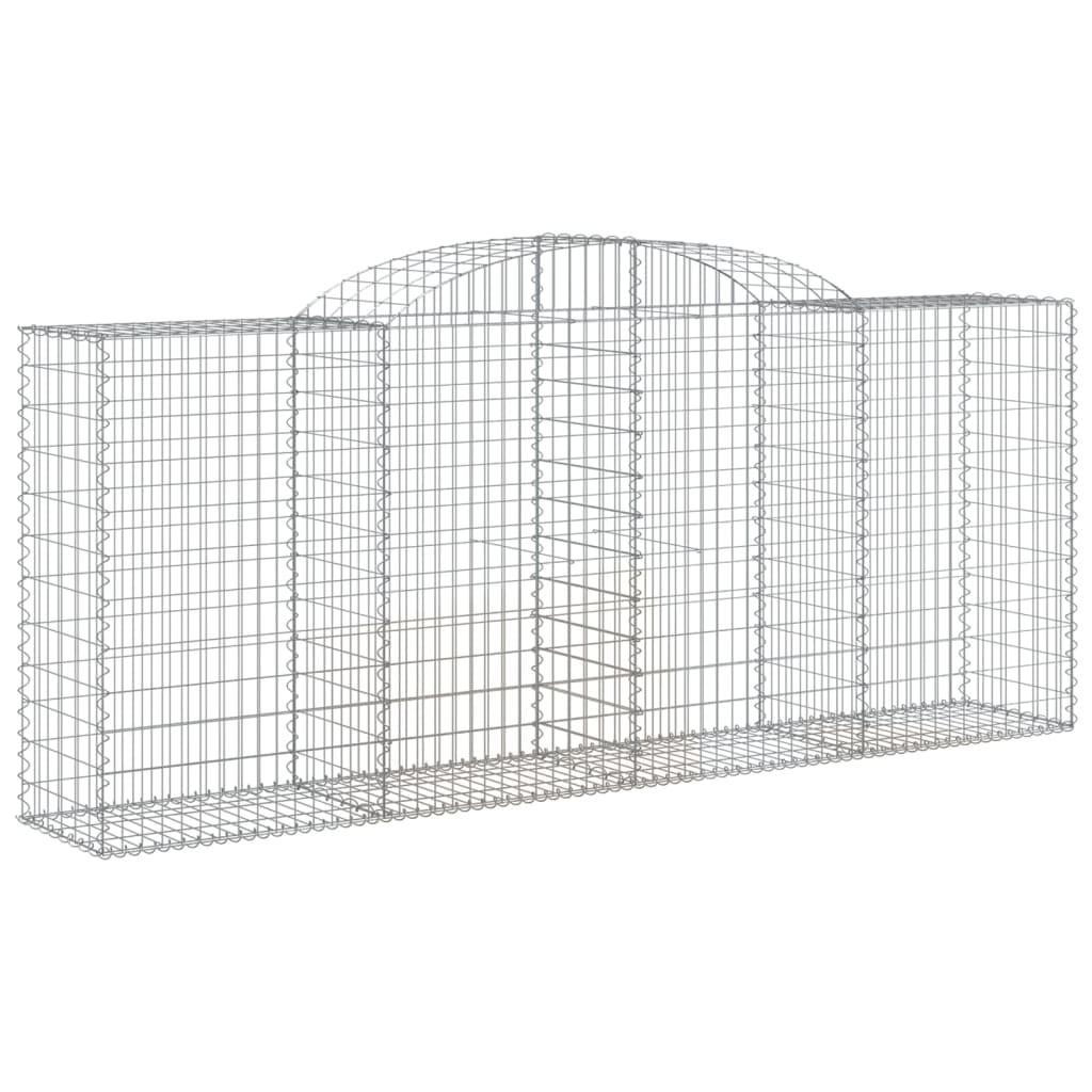 Coșuri gabion arcuite 8 buc. 300x50x120/140 cm, fier galvanizat