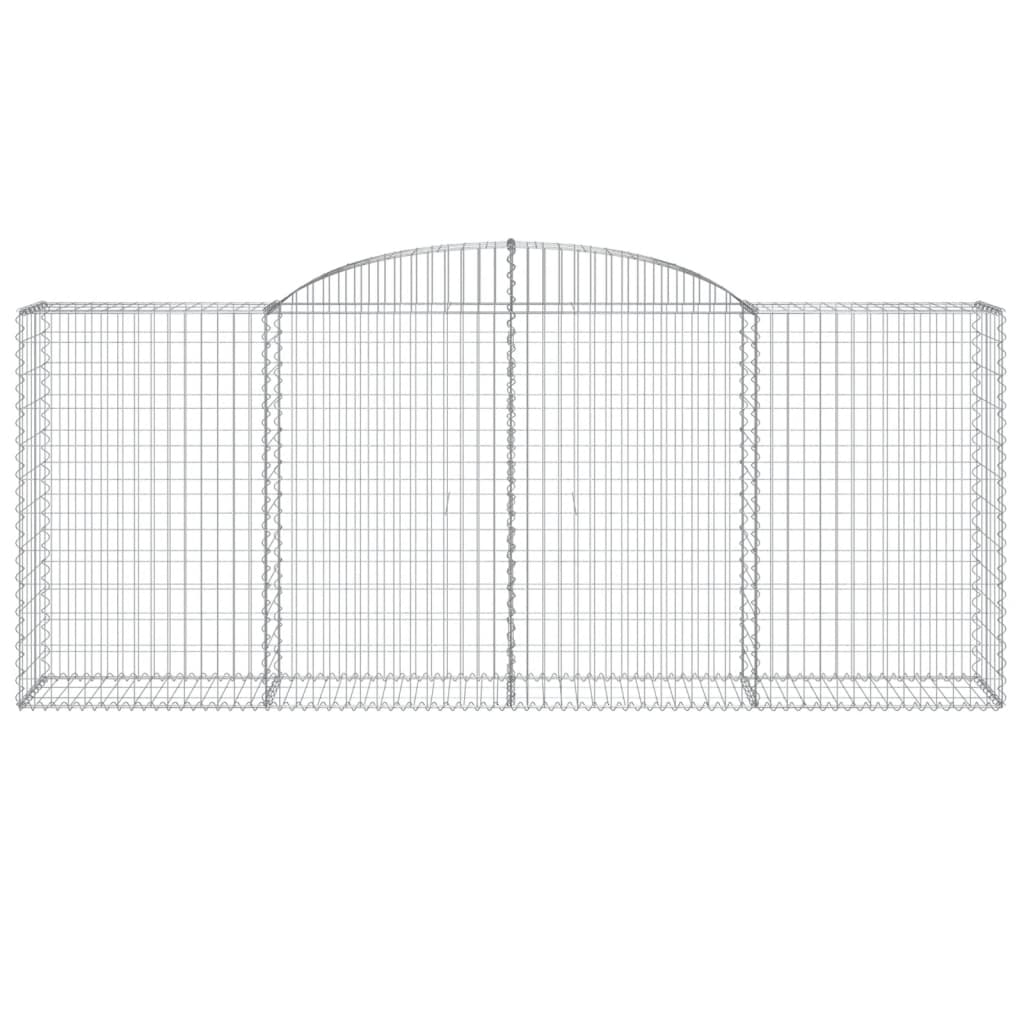 Coșuri gabion arcuite 8 buc. 300x50x120/140 cm, fier galvanizat