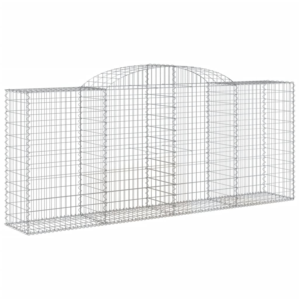 Coșuri gabion arcuite 12 buc. 300x50x120/140 cm fier galvanizat