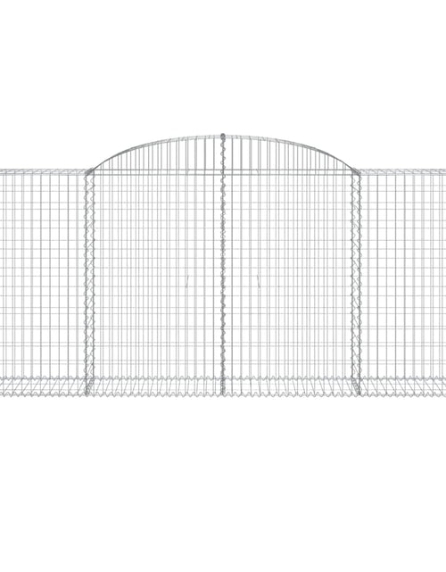 Загрузите изображение в средство просмотра галереи, Coșuri gabion arcuite 15 buc. 300x50x120/140 cm fier galvanizat
