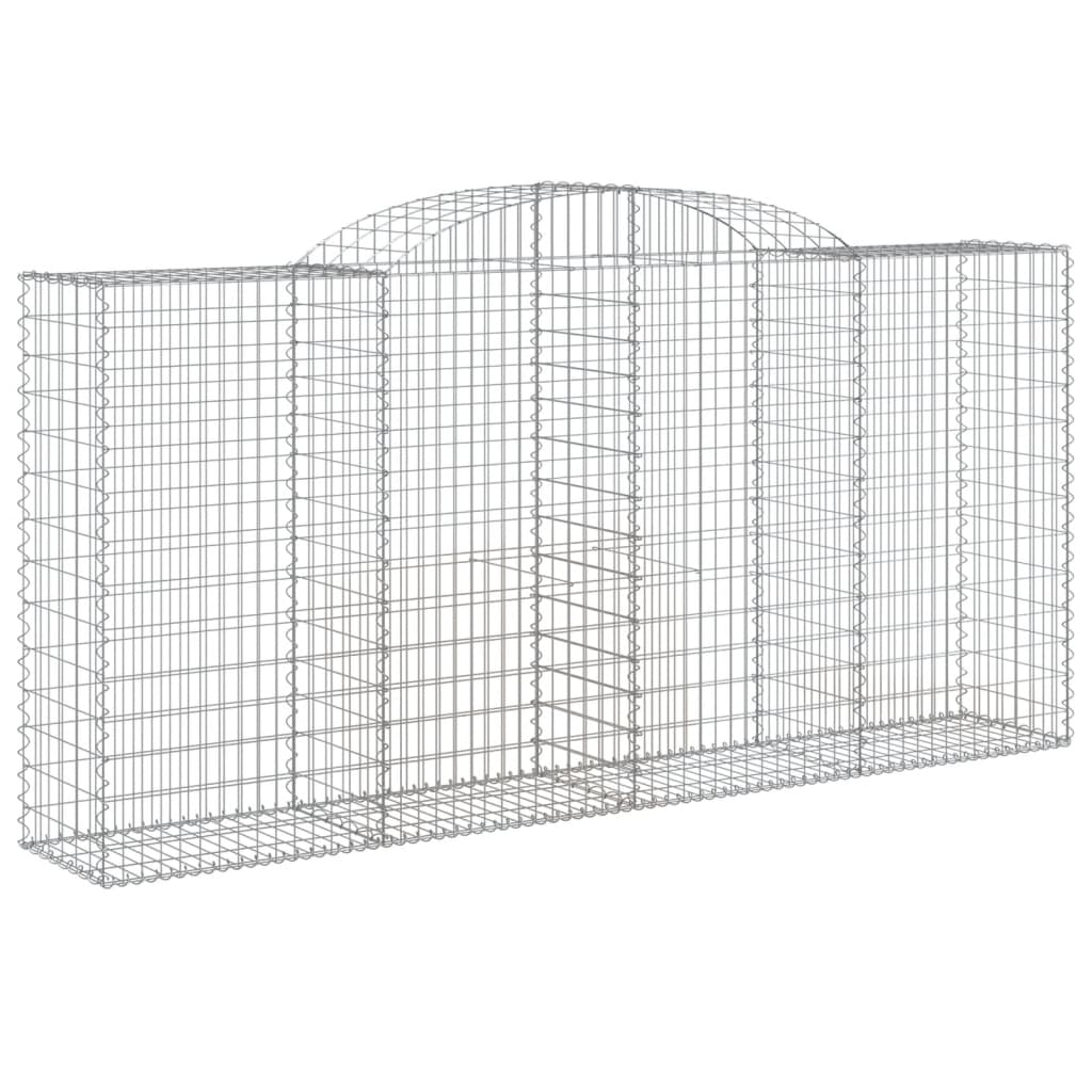 Coșuri gabion arcuite 7 buc, 300x50x140/160cm, fier galvanizat