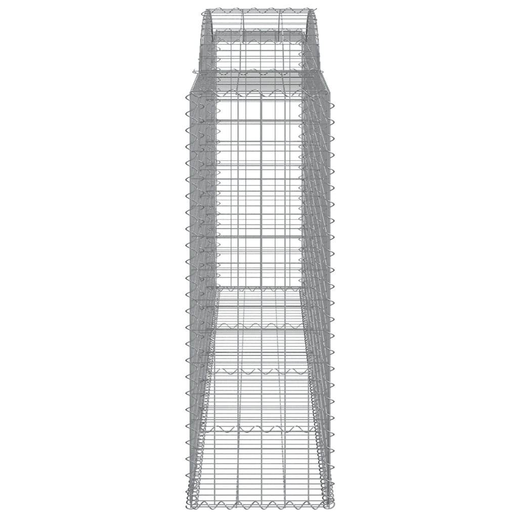 Coșuri gabion arcuite 25 buc, 300x50x140/160cm, fier galvanizat