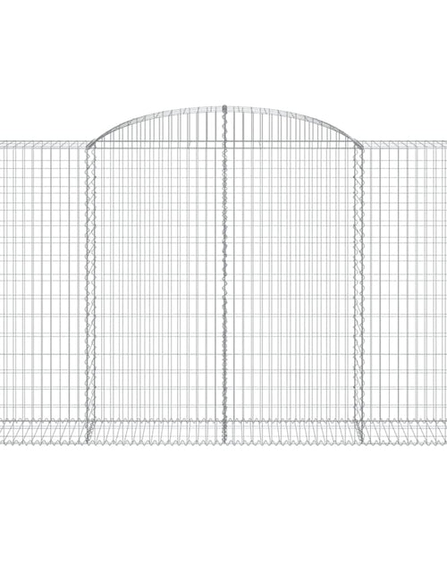 Загрузите изображение в средство просмотра галереи, Coșuri gabion arcuite 11 buc, 300x50x160/180cm, fier galvanizat

