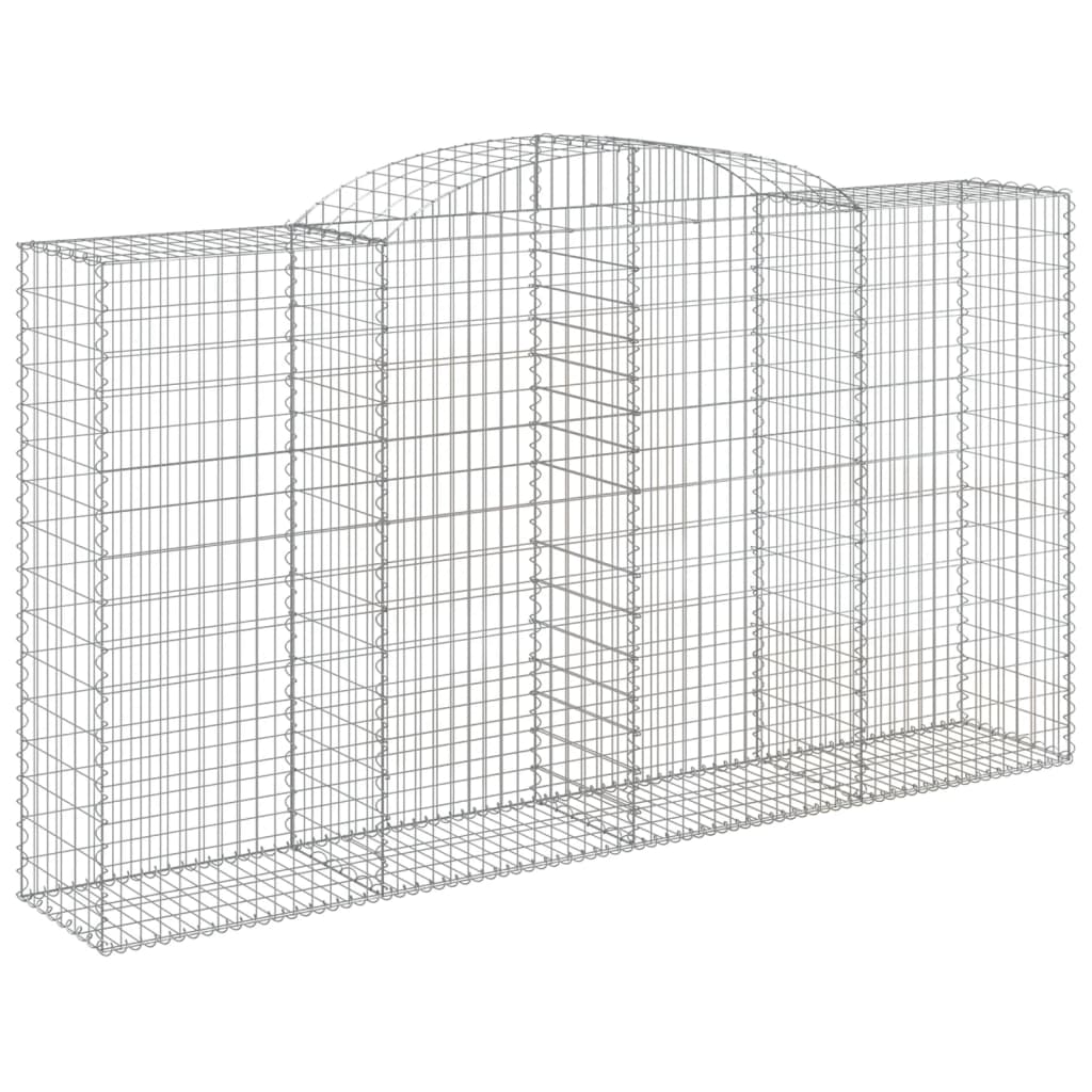 Coșuri gabion arcuite 12 buc, 300x50x160/180cm, fier galvanizat