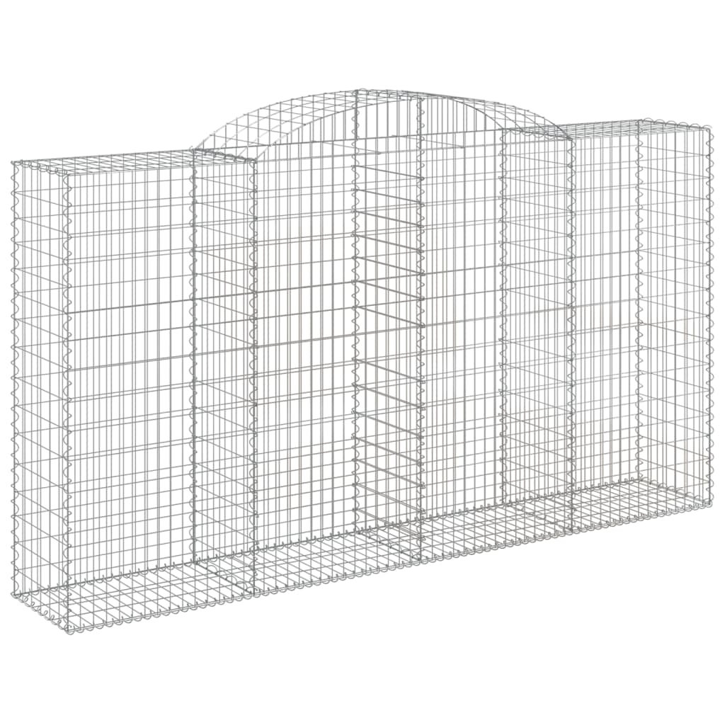 Coșuri gabion arcuite 6 buc, 300x50x160/180 cm, fier galvanizat