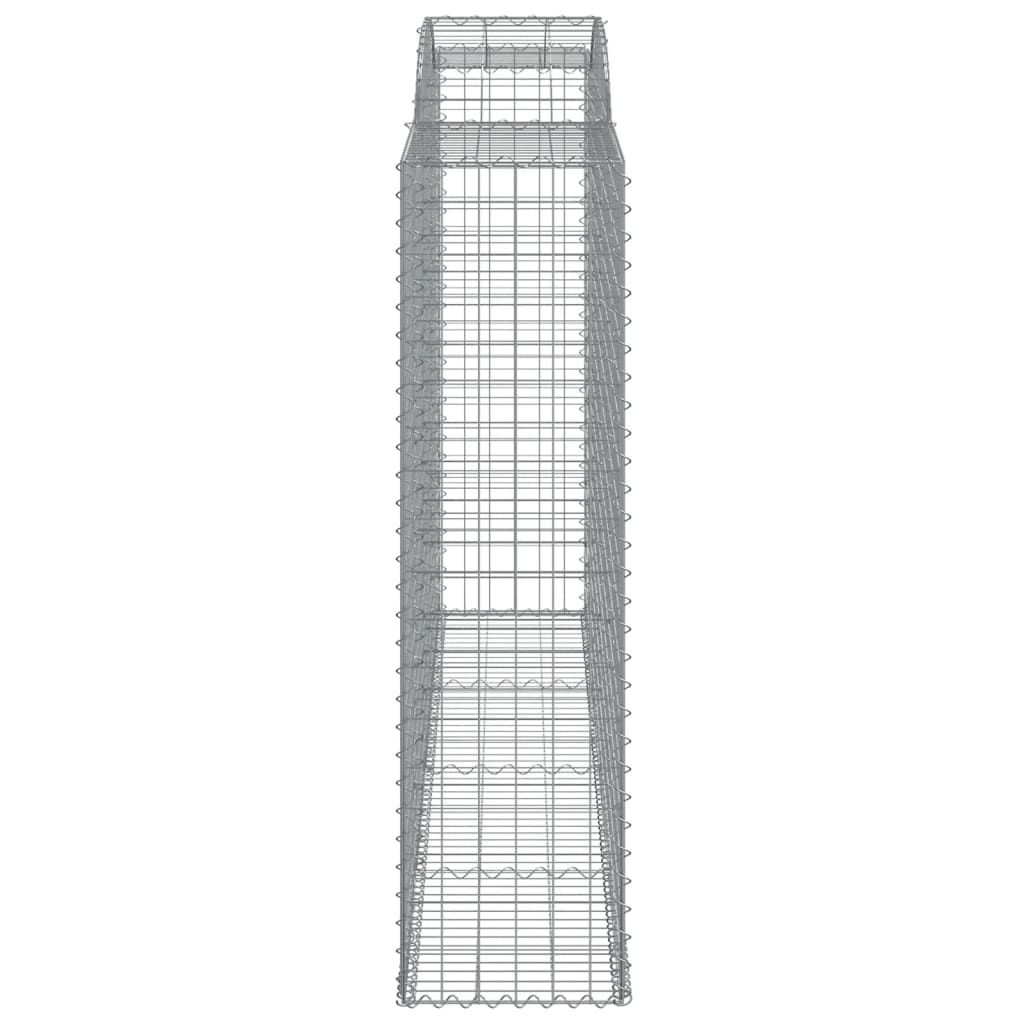 Coșuri gabion arcuite 2 buc, 300x50x180/200 cm, fier galvanizat