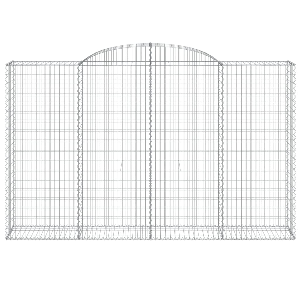 Coșuri gabion arcuite 5 buc, 300x50x180/200 cm, fier galvanizat