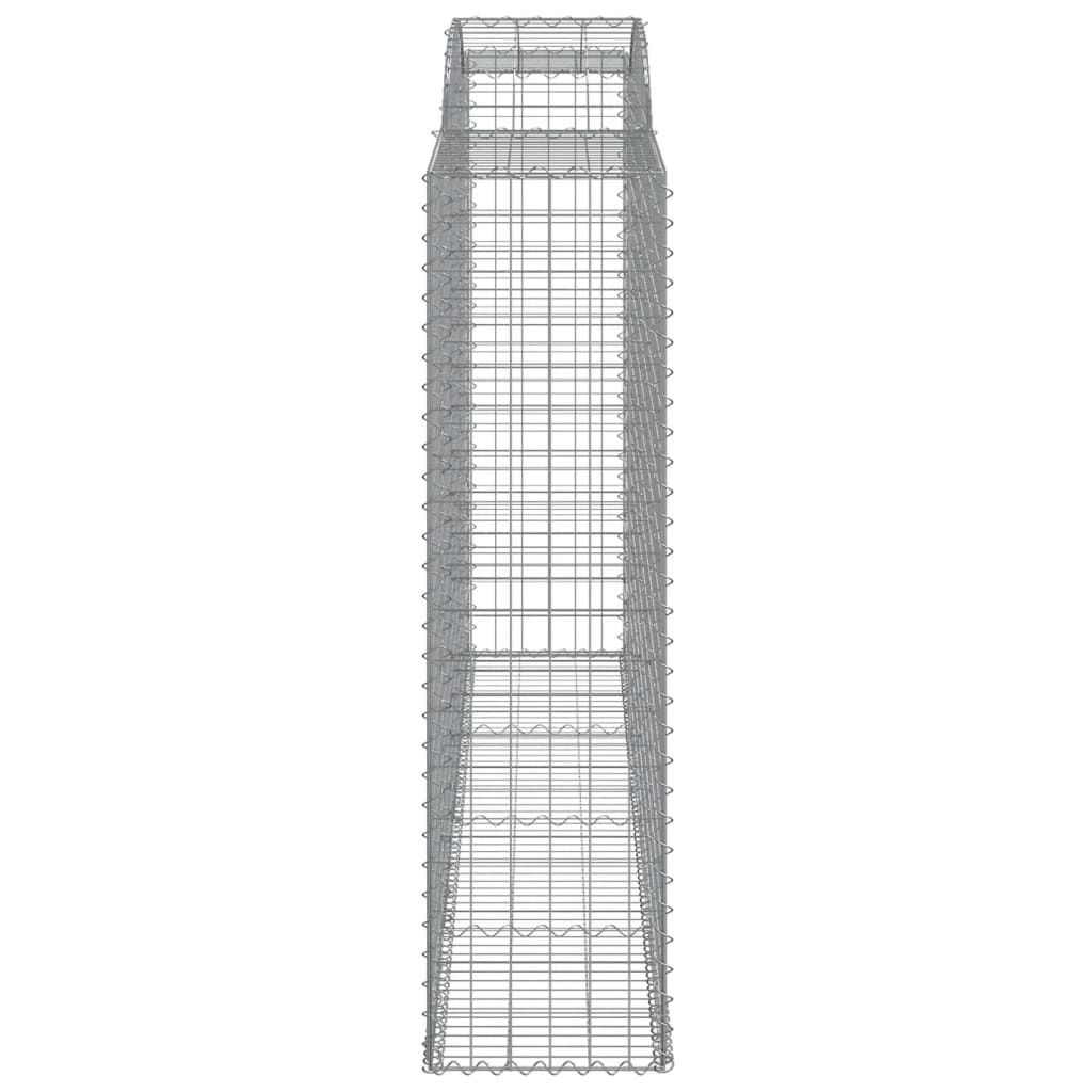 Coșuri gabion arcuite 5 buc, 300x50x180/200 cm, fier galvanizat