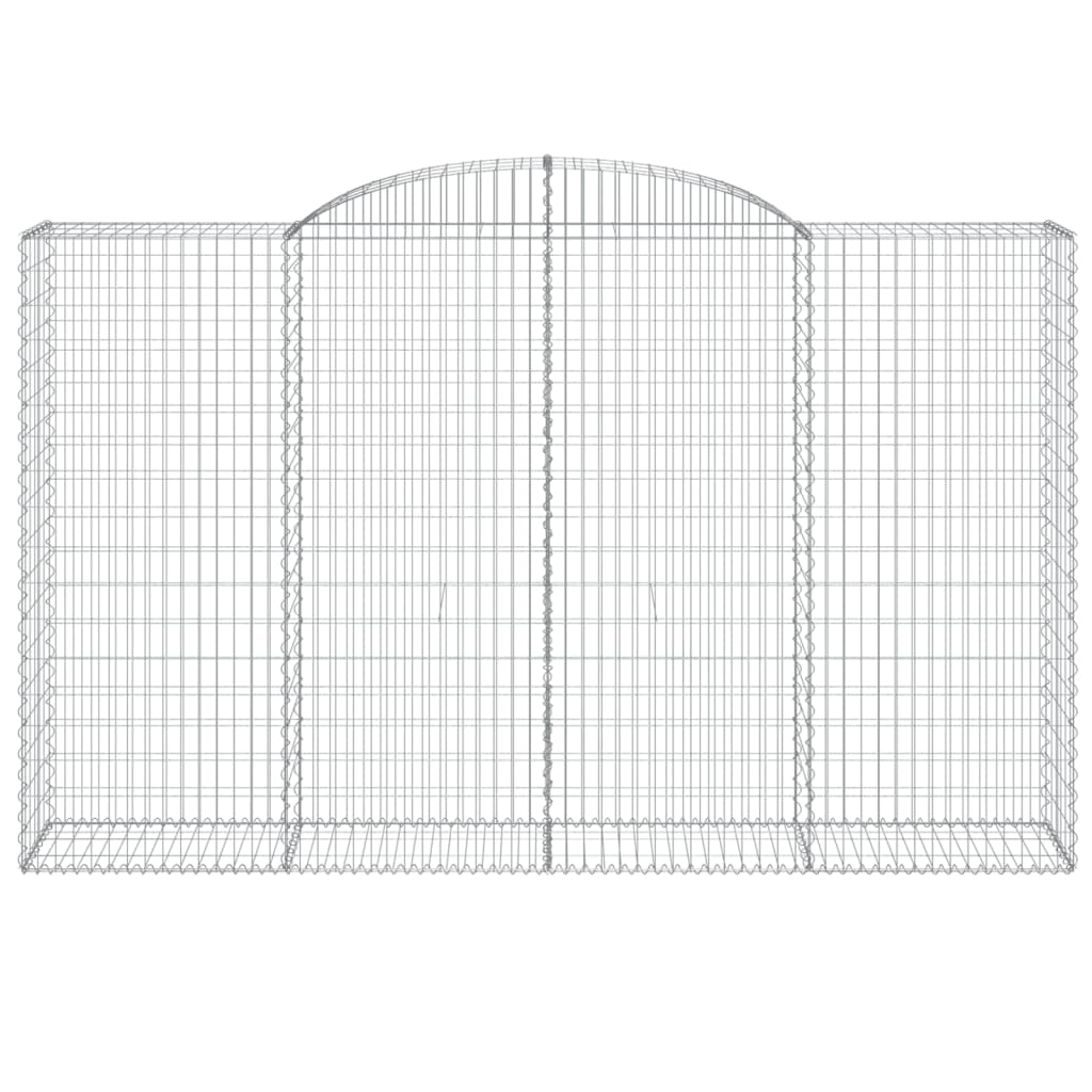 Coșuri gabion arcuite 8 buc, 300x50x180/200 cm, fier galvanizat