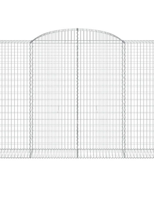 Загрузите изображение в средство просмотра галереи, Coșuri gabion arcuite 10 buc, 300x50x180/200 cm fier galvanizat
