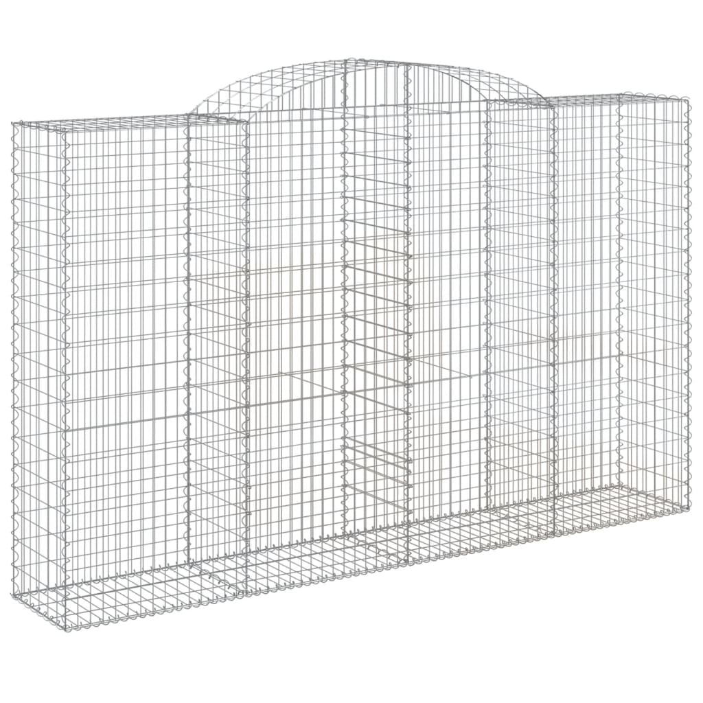 Coșuri gabion arcuite 13 buc, 300x50x180/200 cm fier galvanizat