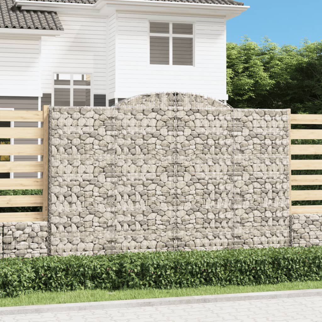 Coșuri gabion arcuite 6 buc. 300x50x200/220 cm, fier galvanizat