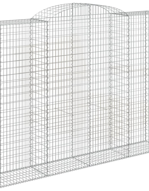 Încărcați imaginea în vizualizatorul Galerie, Coșuri gabion arcuite, 2 buc, 300x50x220/240cm, fier galvanizat
