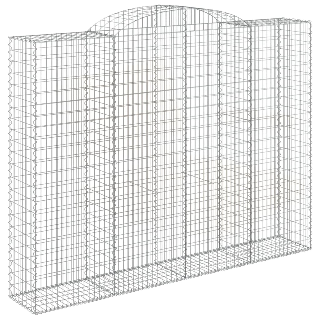 Coșuri gabion arcuite, 7 buc, 300x50x220/240cm, fier galvanizat