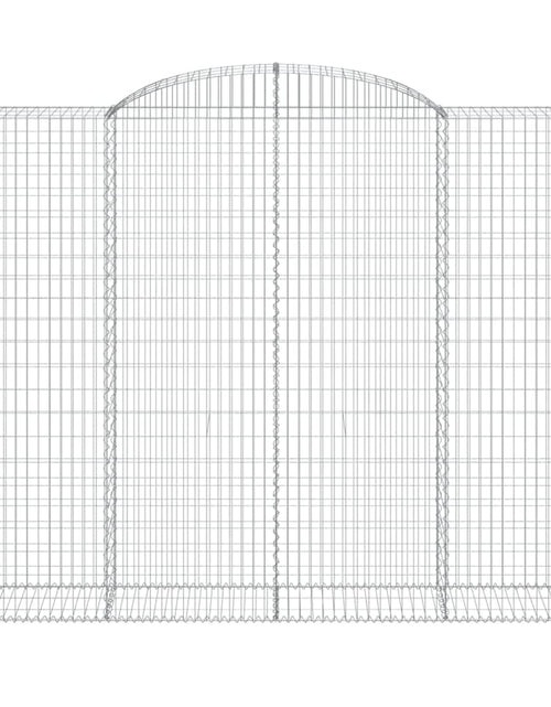 Загрузите изображение в средство просмотра галереи, Coșuri gabion arcuite, 7 buc, 300x50x220/240cm, fier galvanizat
