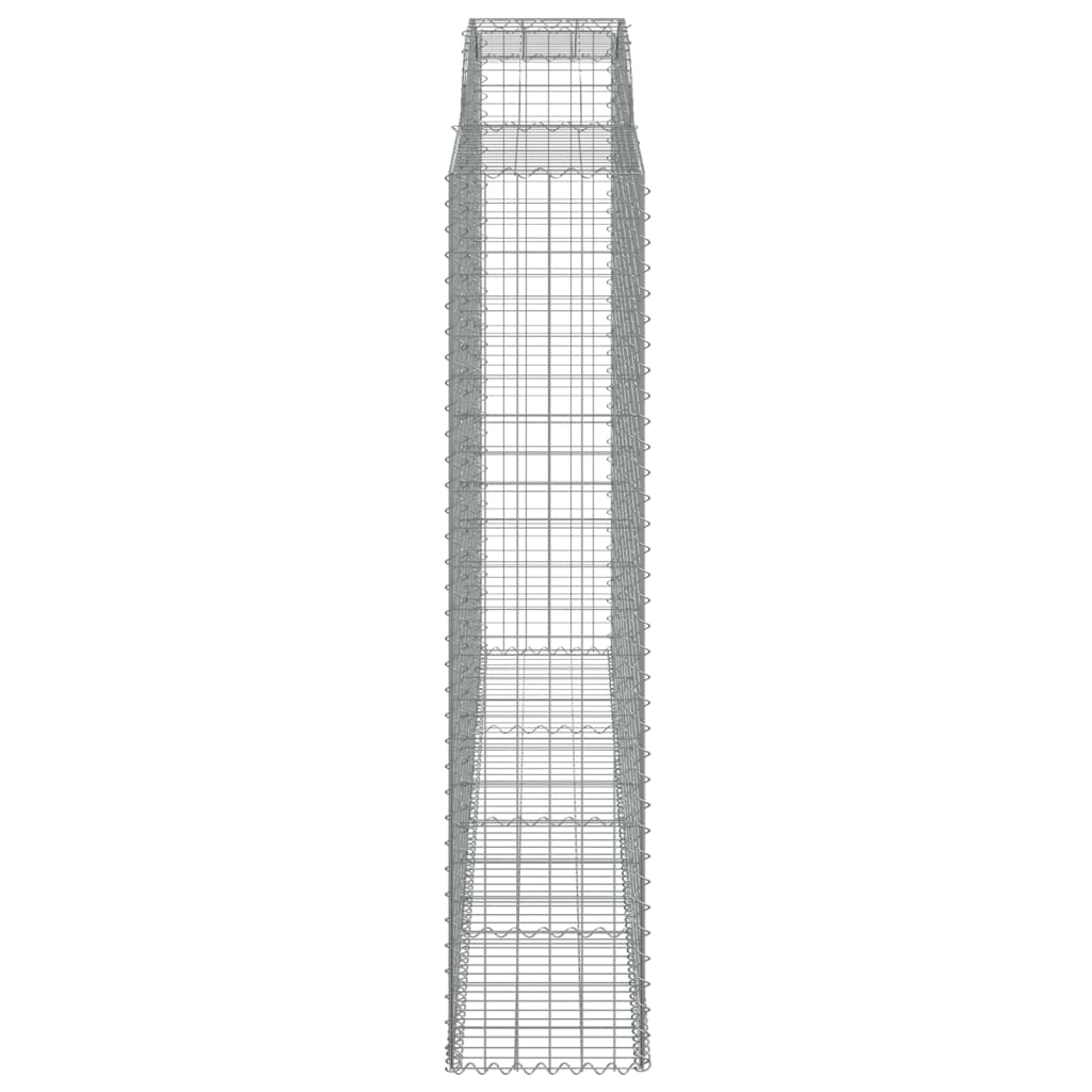 Coșuri gabion arcuite, 7 buc, 300x50x220/240cm, fier galvanizat