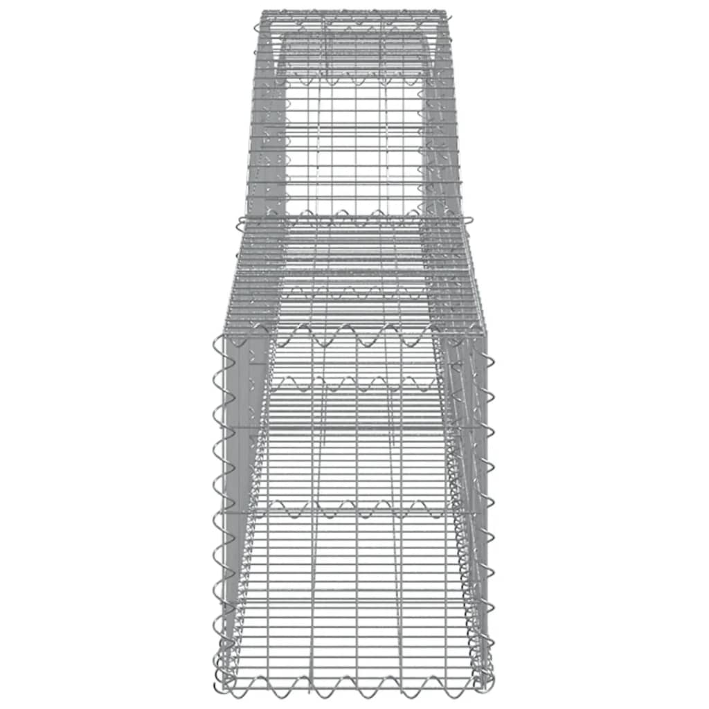 Coșuri gabion arcuite 5 buc, 400x30x40/60 cm, fier galvanizat