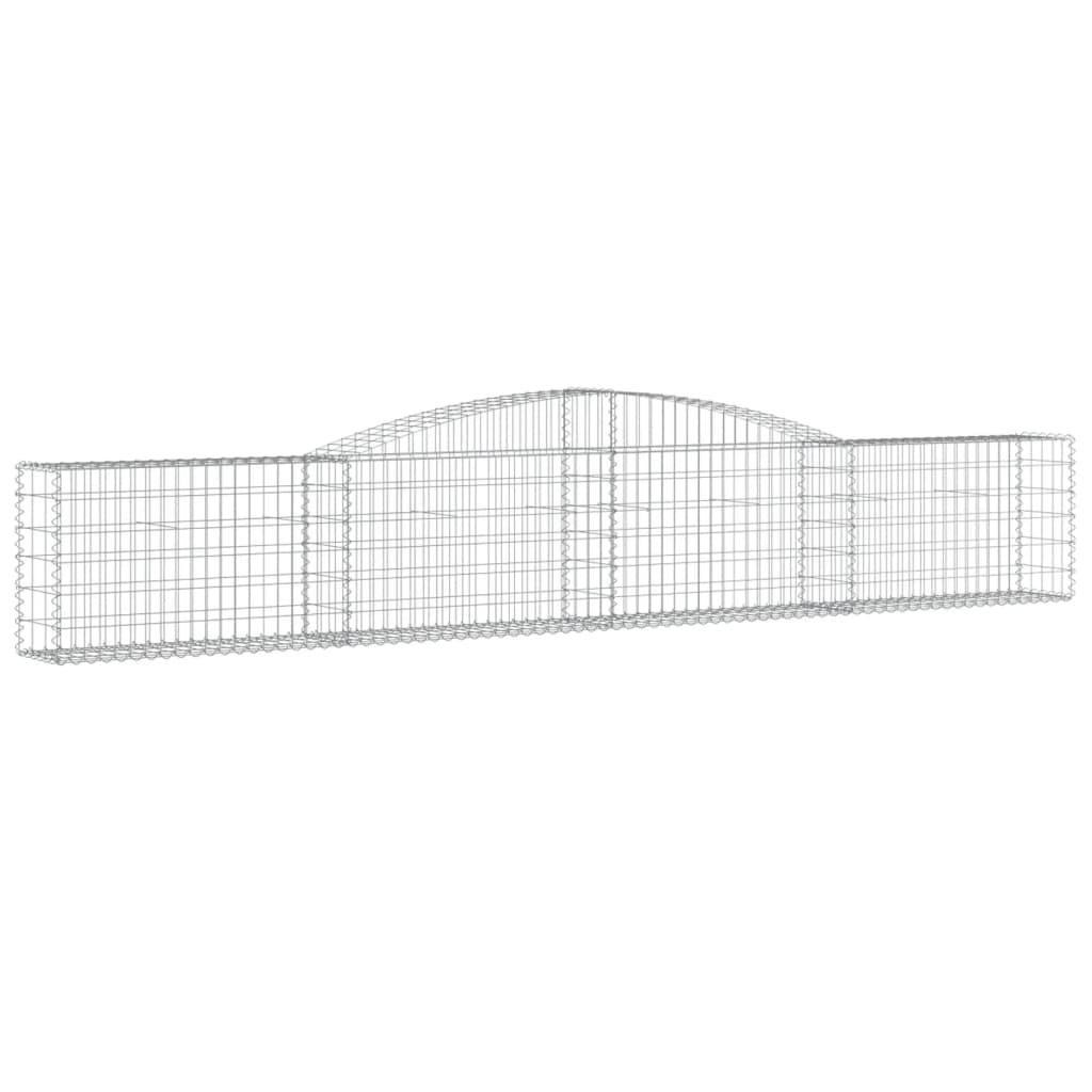 Coșuri gabion arcuite 20 buc, 400x30x60/80 cm, fier galvanizat