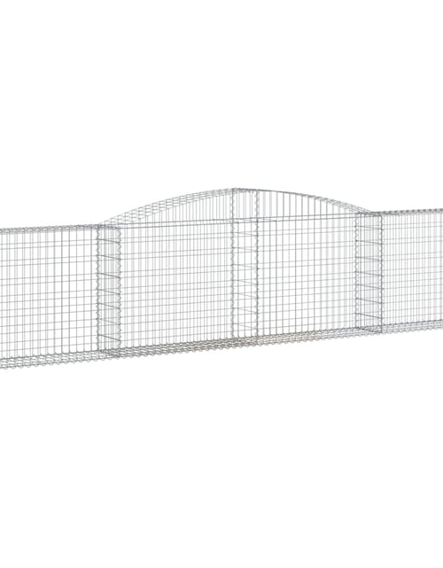 Încărcați imaginea în vizualizatorul Galerie, Coșuri gabion arcuite 9 buc, 400x30x80/100 cm, fier galvanizat
