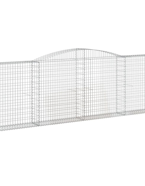 Încărcați imaginea în vizualizatorul Galerie, Coșuri gabion arcuite 2 buc. 400x30x120/140cm fier galvanizat
