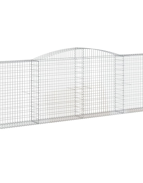 Încărcați imaginea în vizualizatorul Galerie, Coșuri gabion arcuite 5 buc. 400x30x120/140cm fier galvanizat
