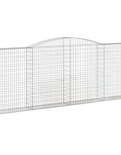 Încărcați imaginea în vizualizatorul Galerie, Coșuri gabion arcuite 2 buc, 400x30x140/160 cm, fier galvanizat
