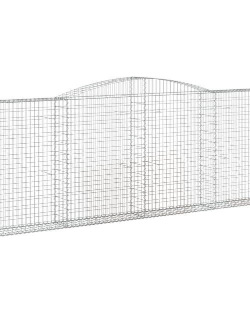 Încărcați imaginea în vizualizatorul Galerie, Coșuri gabion arcuite 8 buc, 400x30x140/160 cm, fier galvanizat
