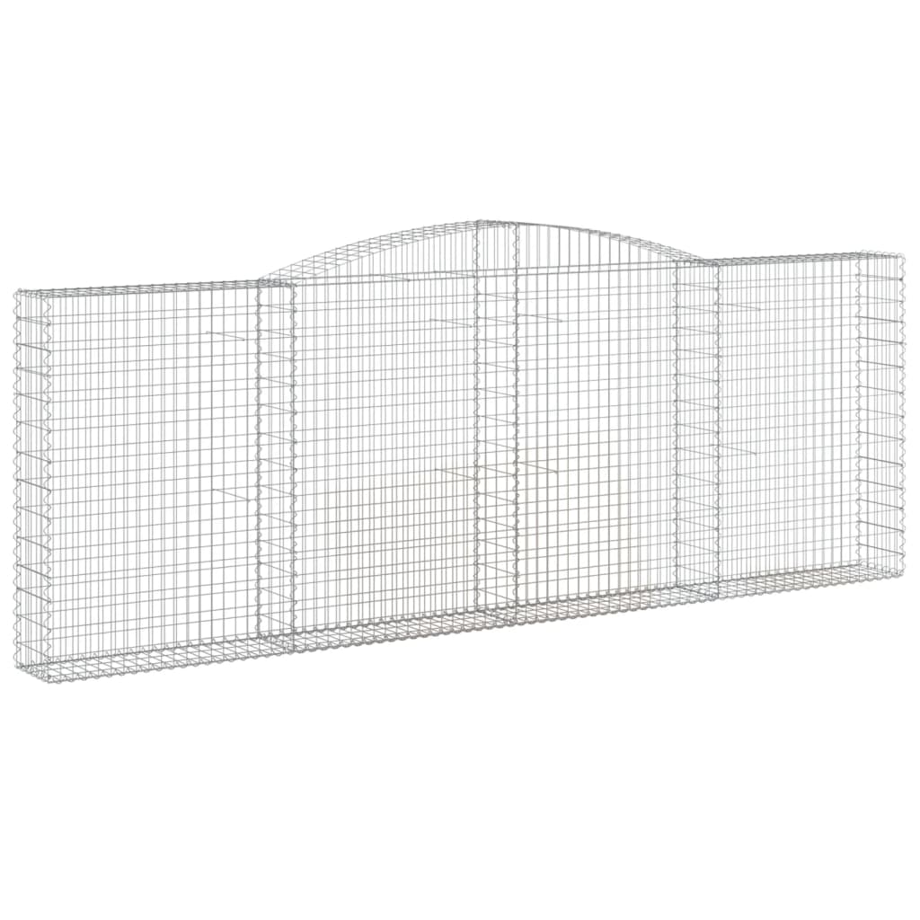 Coșuri gabion arcuite 10 buc. 400x30x140/160 cm fier galvanizat