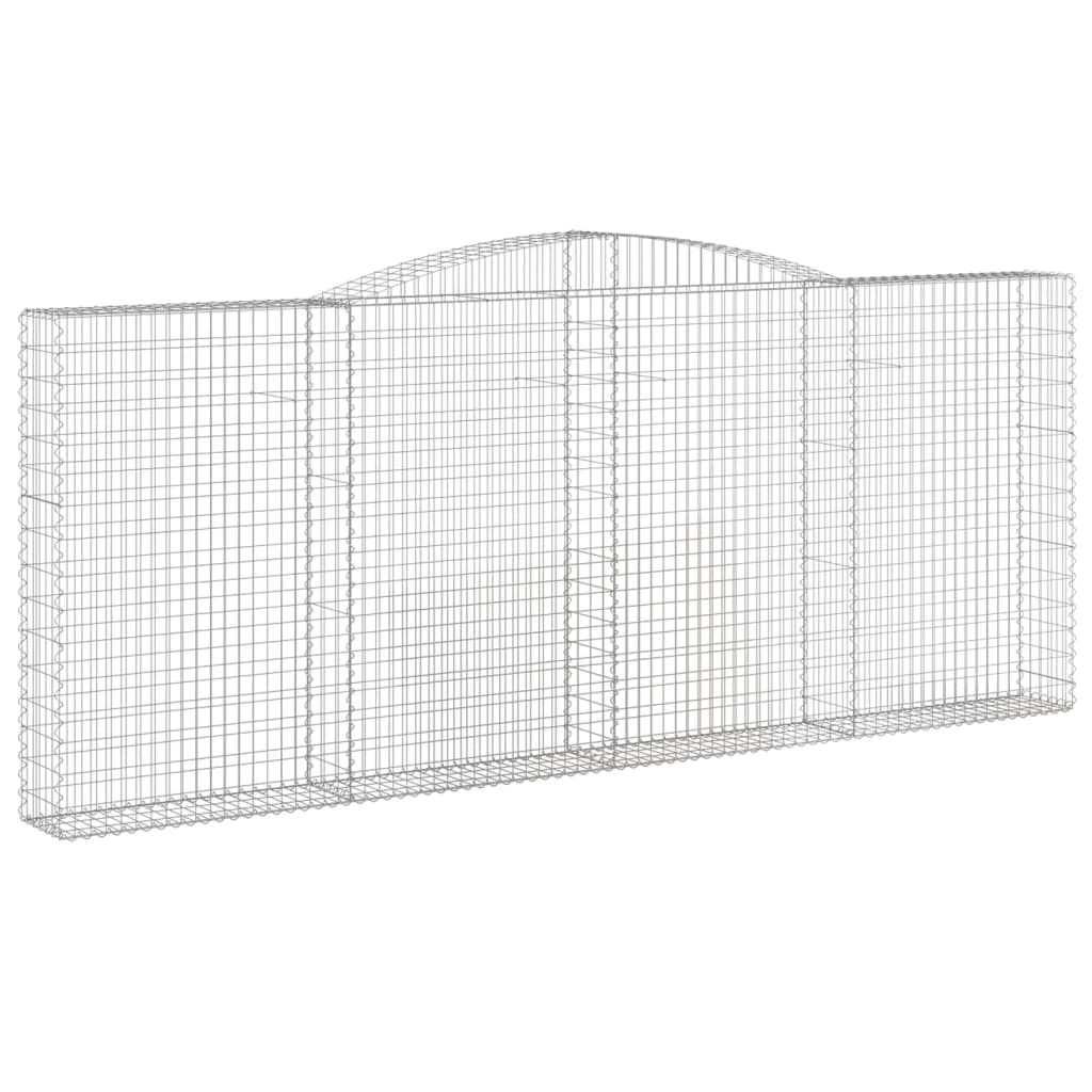 Coșuri gabion arcuite 3 buc. 400x30x160/180 cm fier galvanizat